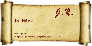Jó Márk névjegykártya